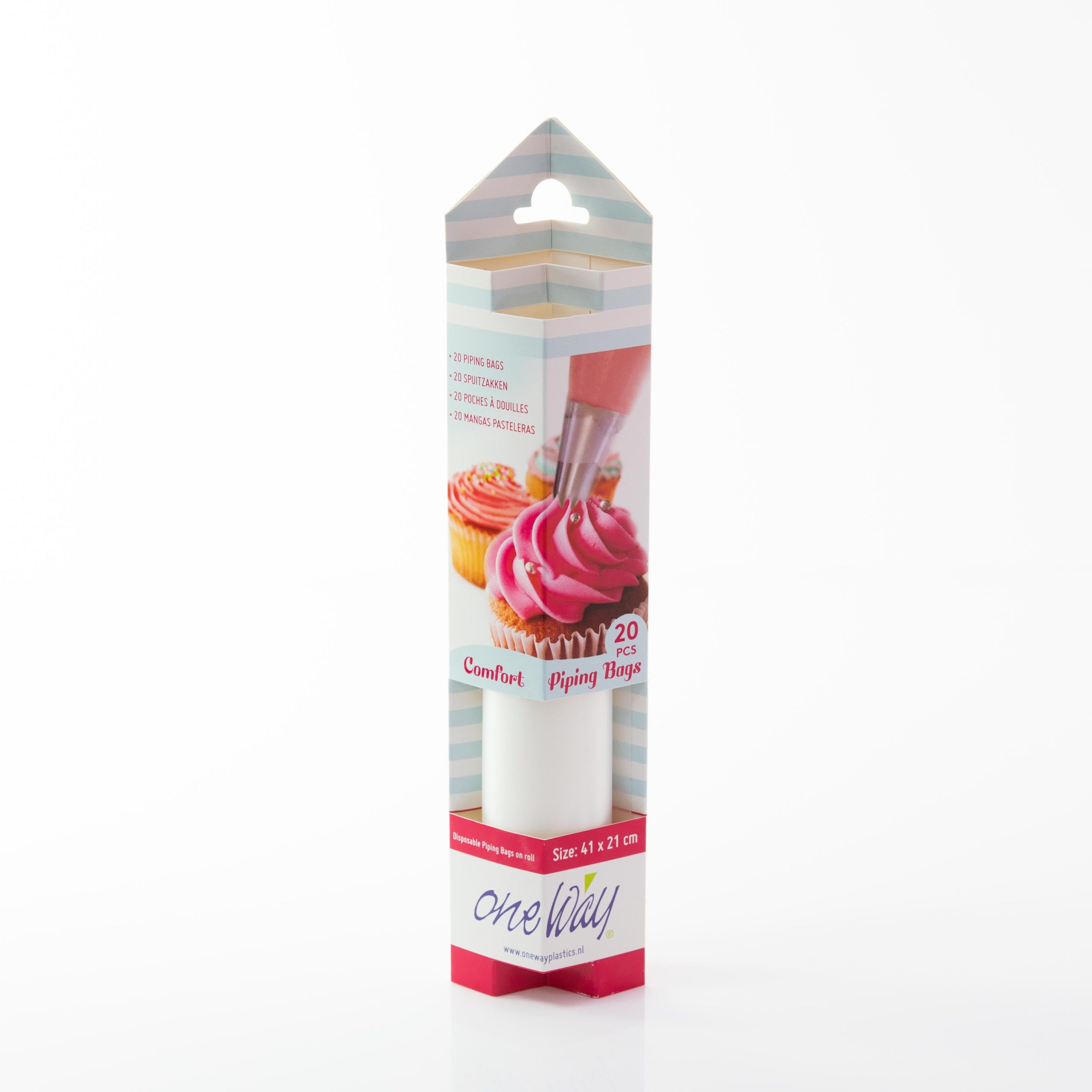 One Way Disposable Piping Bags Clear 41cm 20pk