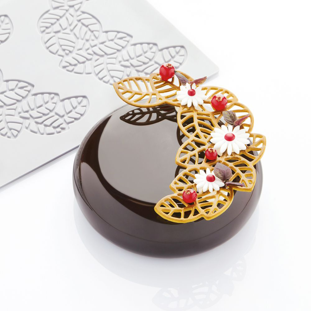 PR001 Leaves Decoration Silicon Mat