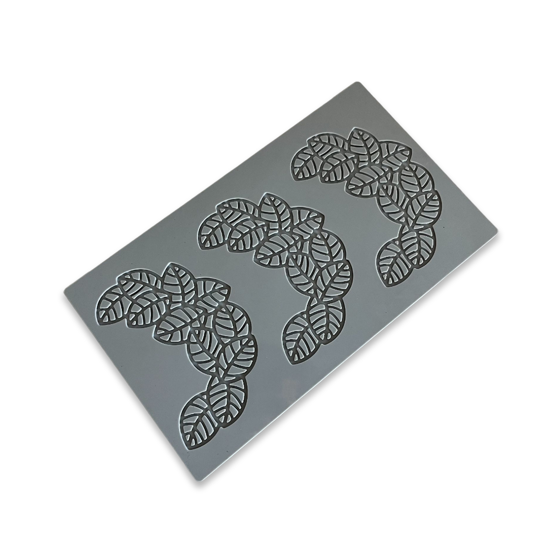 PR001 Leaves Decoration Silicon Mat