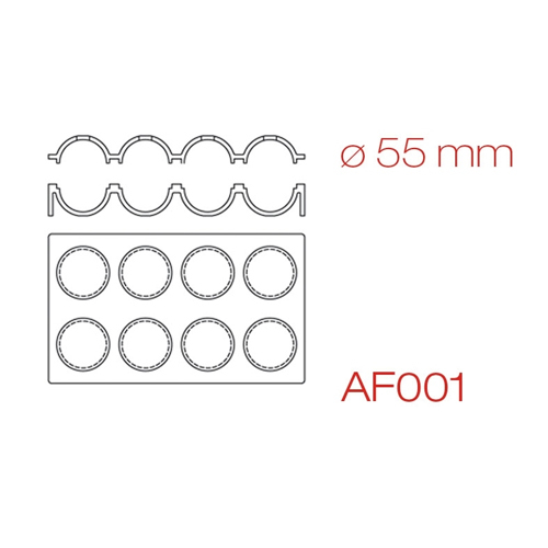 AF001 Sphere Silicon Mould 55mm