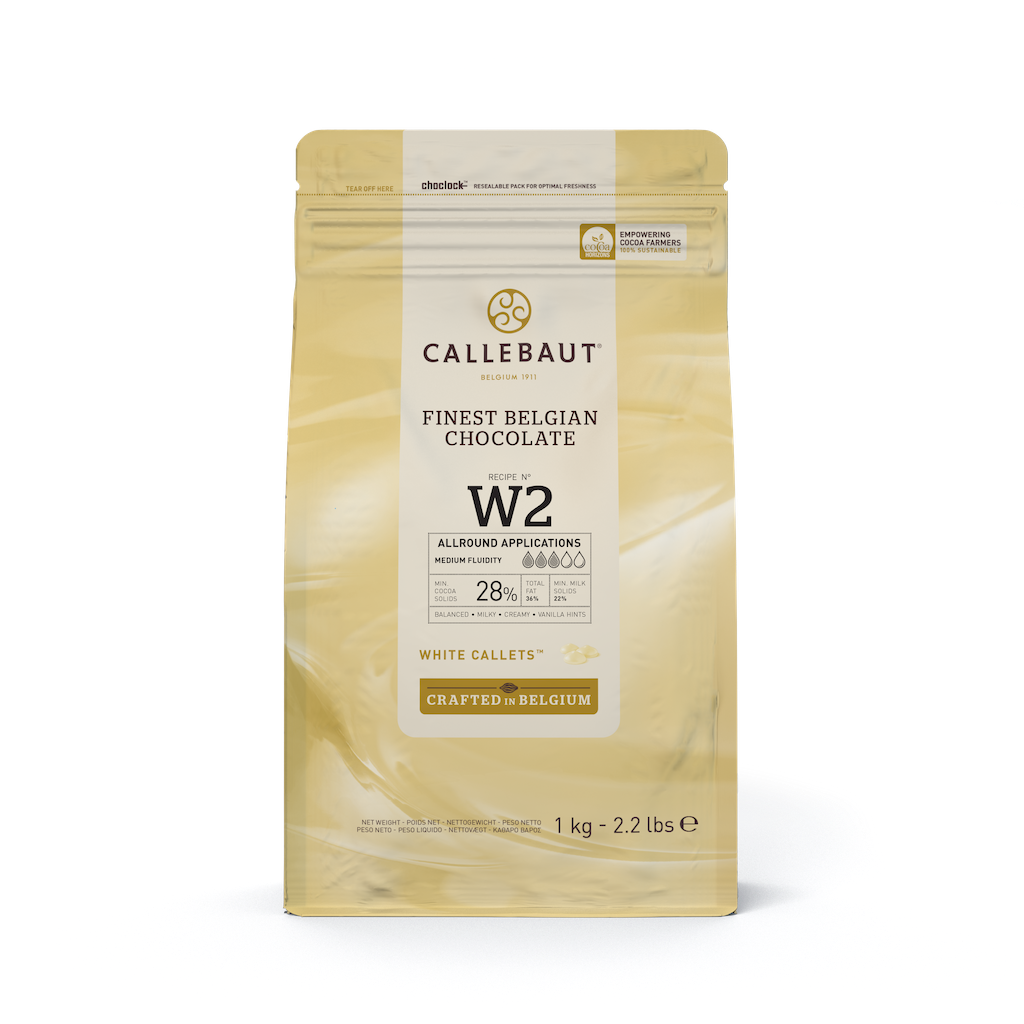 Callebaut W2 28% White Chocolate Callets 1kg