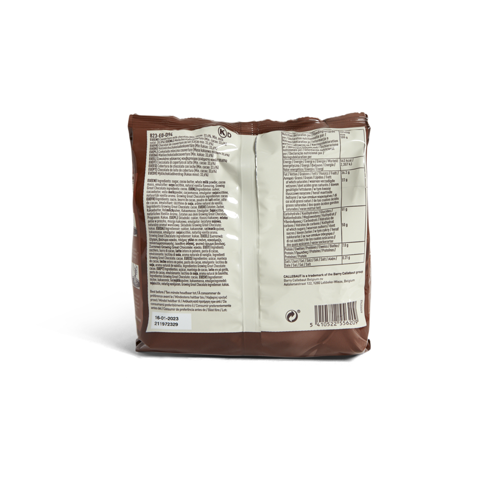 Callebaut 823.6 33% Milk Chocolate Callets 400g