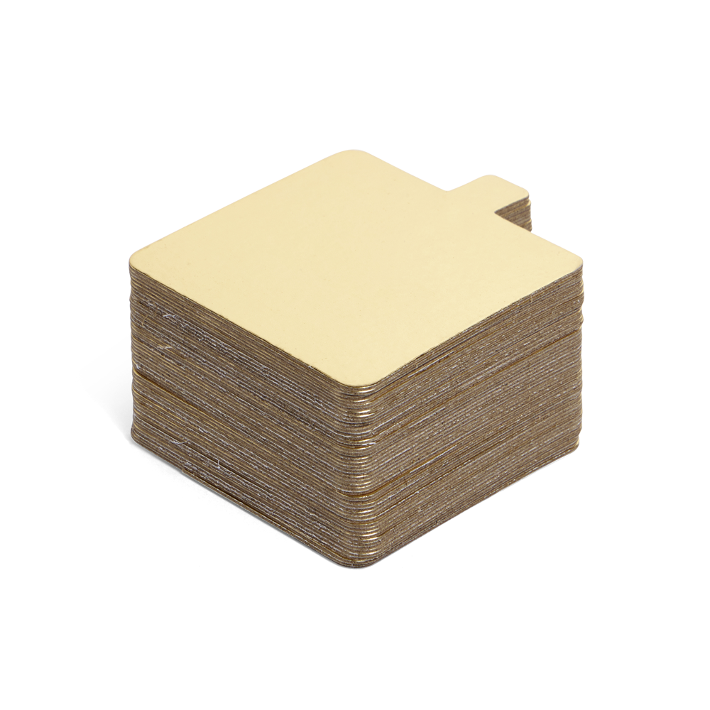 Square Cakeboard w/tab 90mm 50pk